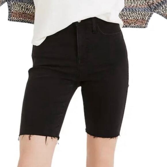Madewell Roadtripper Denim Biker Shorts Size 29 - Picture 1 of 10